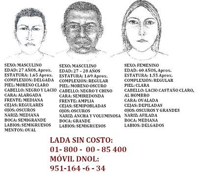 Difunden retratos hablados de sospechosos en robo de menor en Pinotepa Nacional1