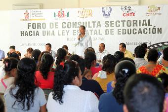 En Loma Bonita, Foro de Consulta Sectorial “Hacia una