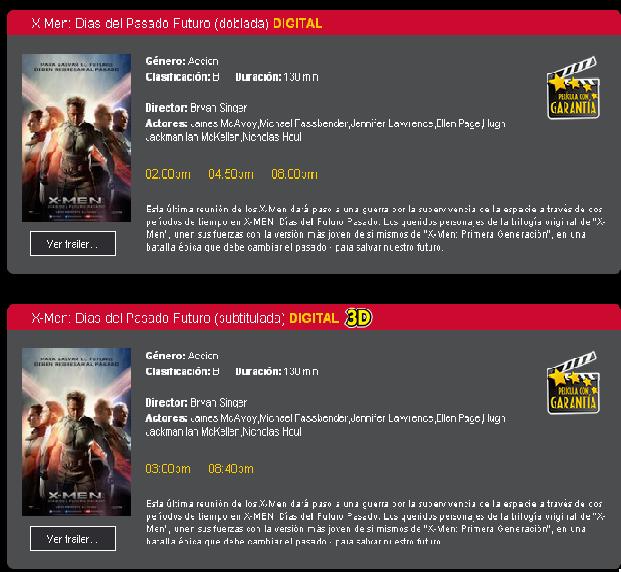 cartelera 30 de junio.-2