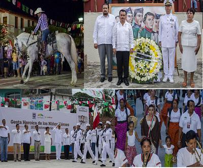 Arranca programa de fiestas patrias 2014 en Huatulco.