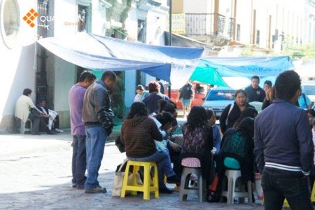 Acuerda Sección 22 mantener plantón en Oaxaca