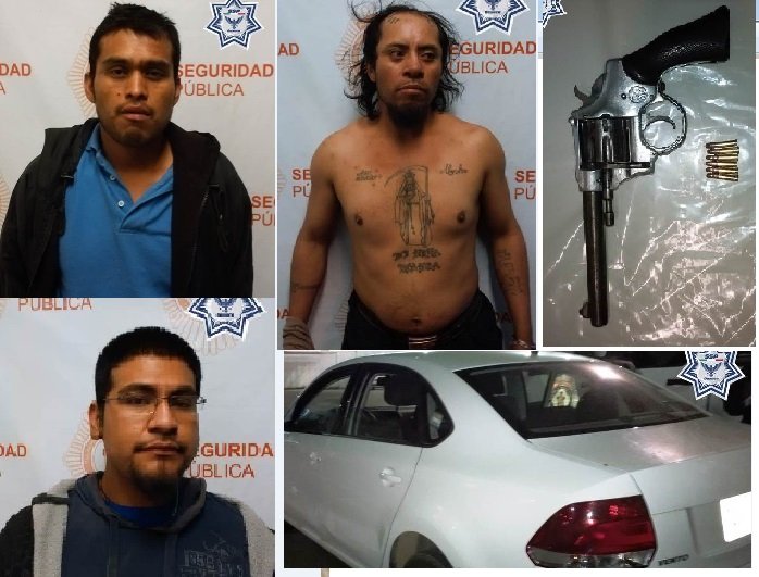 DETIENE SSPO A PRESUNTOS INTEGRANTES DE BANDA DEDICADA AL ROBO DE AUTOS