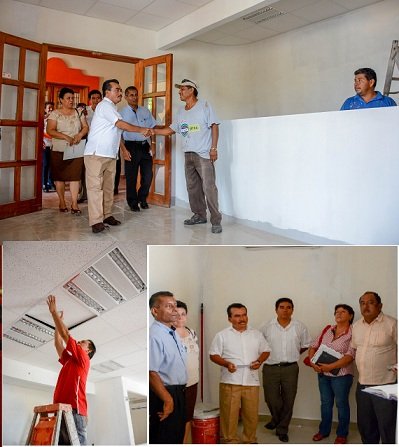 Trabaja Gobierno Municipal en la dignificación de las oficinas de la Agencia de Santa Cruz Huatulco