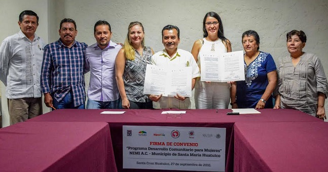 Gobierno de Huatulco y Fundación NEMI A.C. firman convenio de colaboración