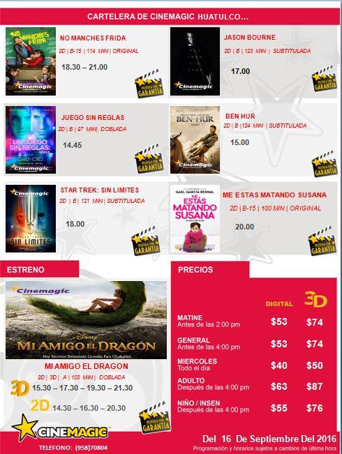 Cartelera Cine Magic