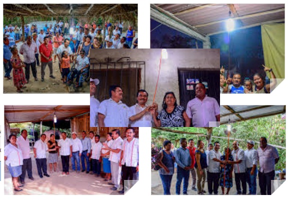 Administración de Darío Pacheco realiza 34 proyectos de electrificación en comunidades de Huatulco