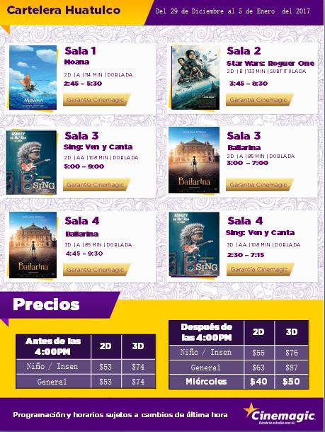 Cartelera Cine Magic