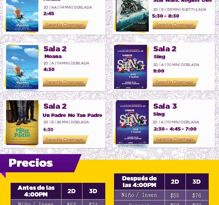 Cartelera Cine Magic