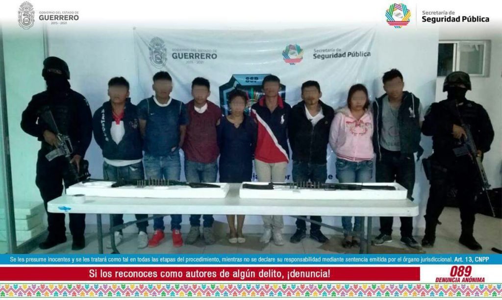 TRAS UN ENFRENTAMIENTO LIBERA POLICÍA ESTATAL A 8 PERSONAS SECUESTRADAS Y ASEGURA A 8 DELINCUENTES, UNO MÁS PIERDE LA VIDA DURANTE EL TIROTEO