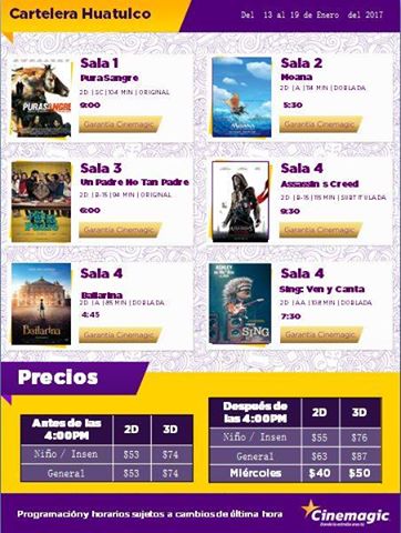 Cartelera Cine Magic