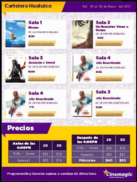 Cartelera Cine Magic