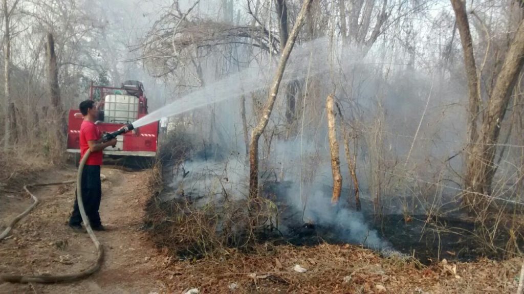 Incendió en Piedra de moros