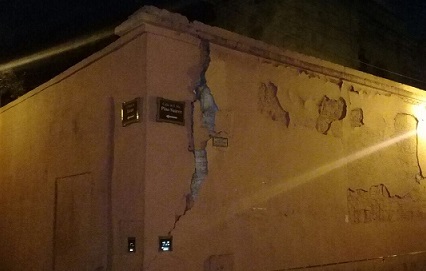 Daños menores por sismo de 4.7 en Cuilapam