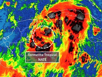 Emiten alerta naranja en Quintana Roo por ‘Nate’