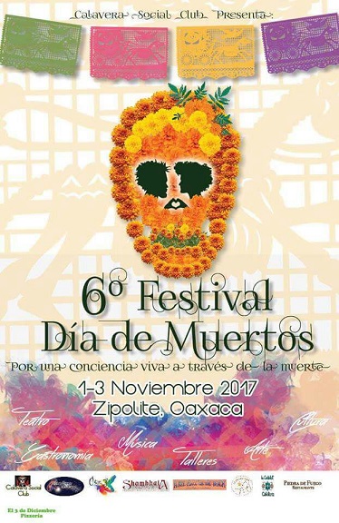 Zipolite celebra el 6 festival día de muertos 2017