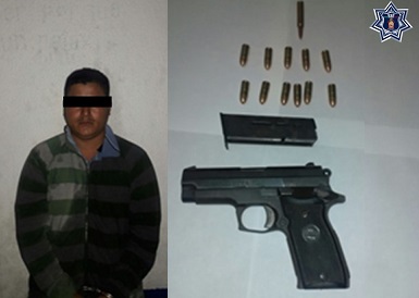 Sujeto armado es asegurado por la policía estatal de San Juan Maztlán Mixe