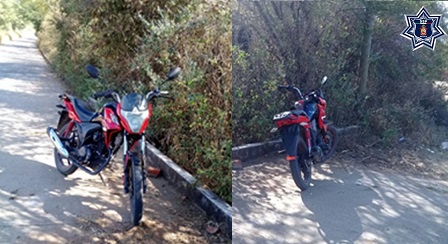 En Ejutla de Crespo asegura policía estatal motocicleta robada