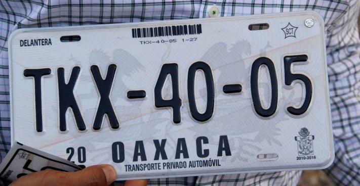 ¡Oaxaca tiene nuevas placas!
