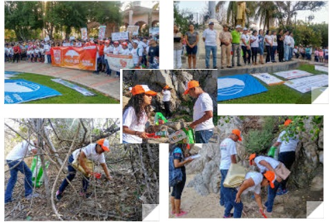 Realizan XIII Magna Limpieza de Playas en Huatulco