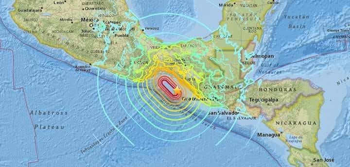 Terremoto 8.2 del 2017 en méxico, equivalente a 32 mil bombas atómicas.