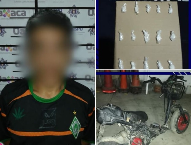 Detienen a presunto narcomenudista en Bajos de Chila