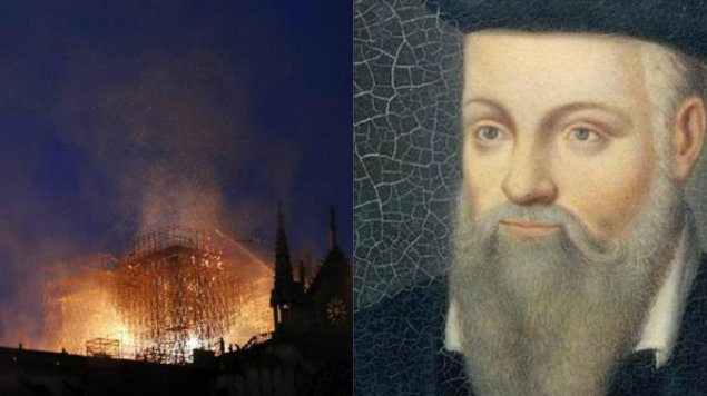 Nostradamus escribió hace 500 años que una iglesia ardería por los pecadores