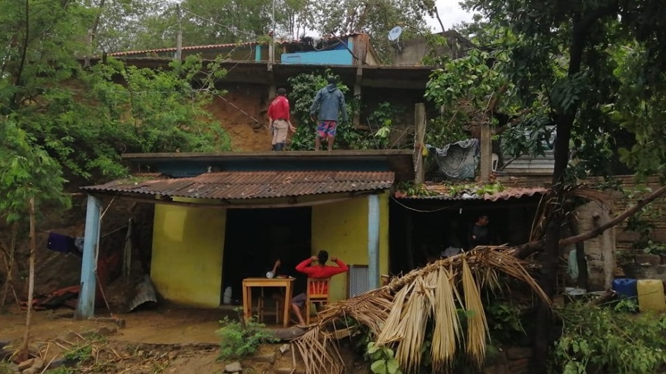 Daños materiales provocó tormenta en Pochutla