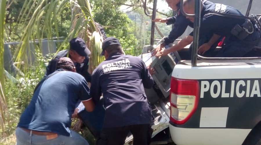 Hallan desbalijado cajero atracado en la Costa