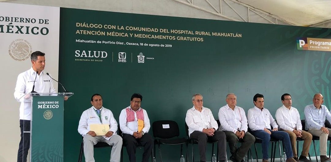 Agradece AMH respaldo de la Federación para mejorar el sistema de salud en Oaxaca