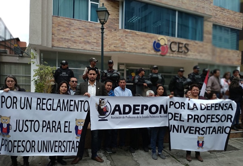 Docentes de las universidades de Quito a la Min. de Gobierno y al Min. de Defensa ante el ataque a las ZONAS DE PAZ de la ciudad