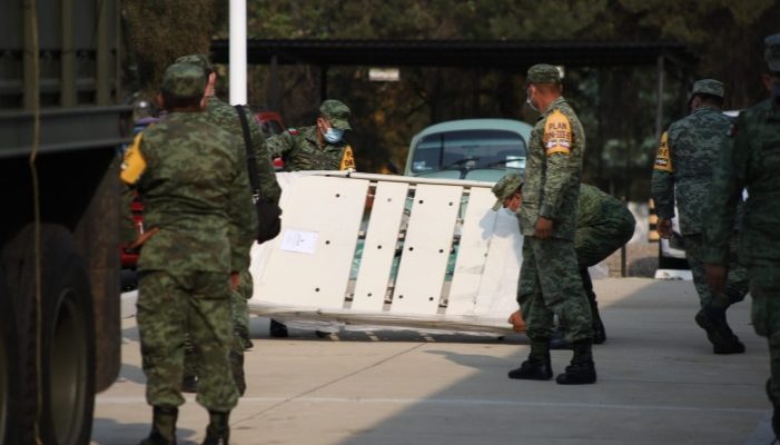 Sedena suma esfuerzos con Oaxaca para dotar de equipamiento e insumos a hospitales COVID