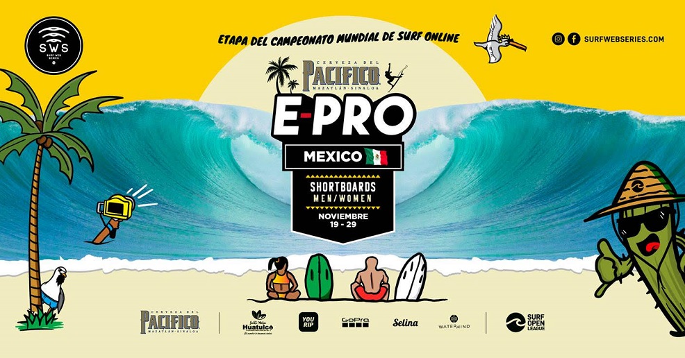Comienza pacifico e-pro México, quinta etapa del campeonato mundial de surf online