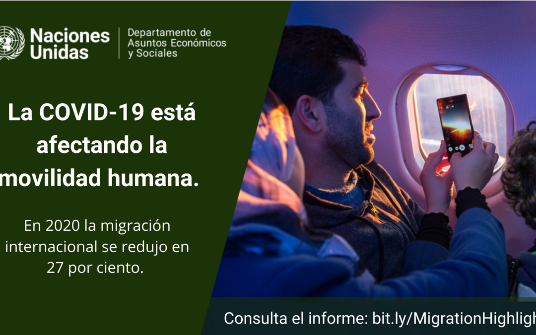 El crecimiento de la migración internacional se redujo en un 27 por ciento, o 2 millones de migrantes, debido a la COVID-19, dice la ONU