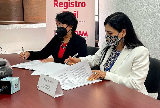 Establece IOAM y Registro Civil convenio de colaboración a favor de la comunidad migrante oaxaqueña
