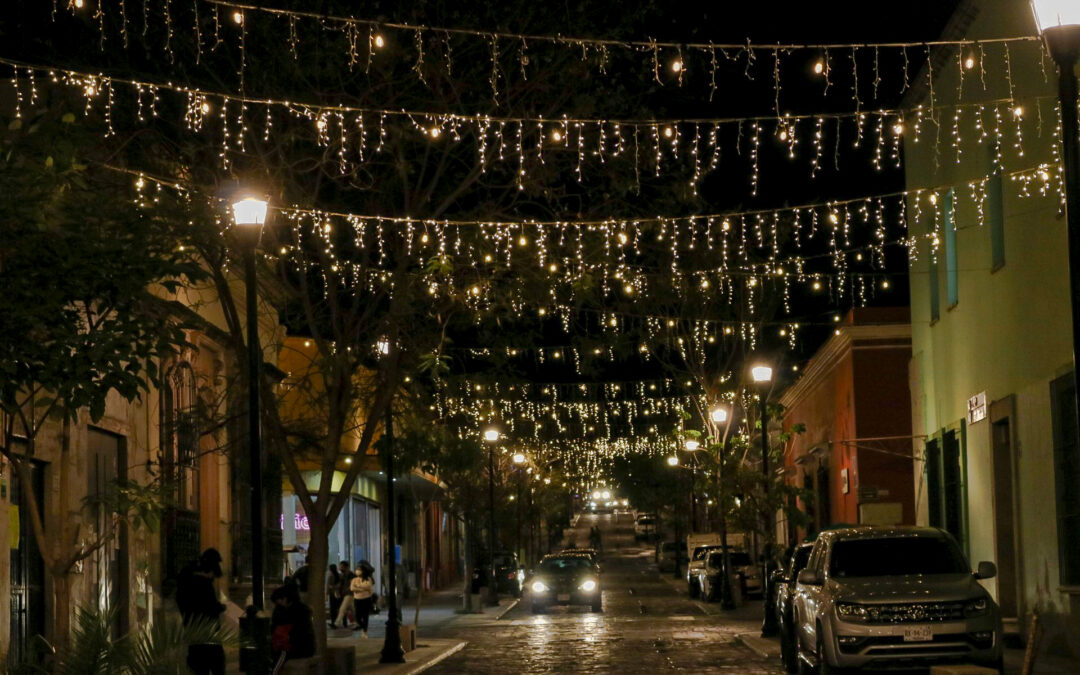 Administración ilumina el primer cuadro de la ciudad con más de 5 mil luces