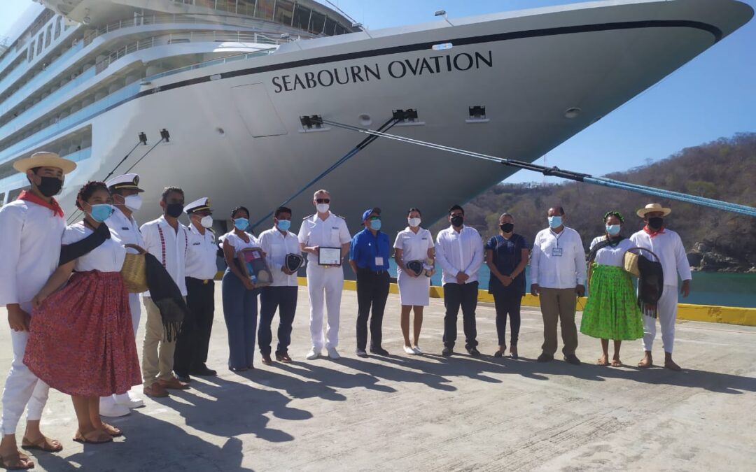 Realizan los SSO acciones de vigilancia sanitaria, tras arribo de cruceros a Bahías de Huatulco