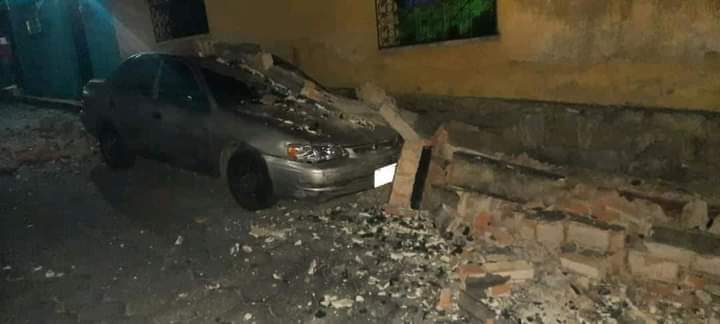 DAÑOS MATERIALES EN GUATEMALA POR FUERTE SISMO DE 6.2