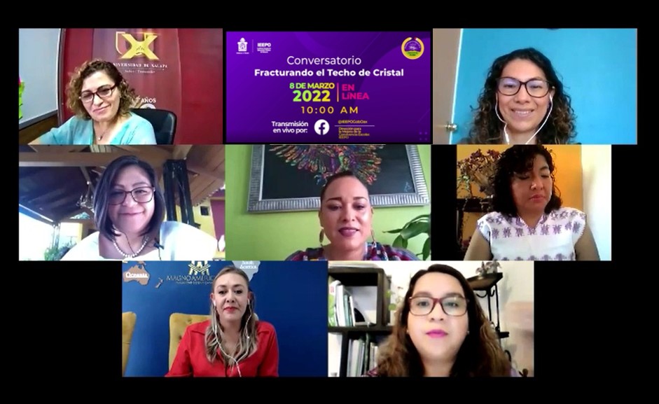 Con el conversatorio “Fracturando el Techo de Cristal” conmemora IEEPO el Día Internacional de la Mujer