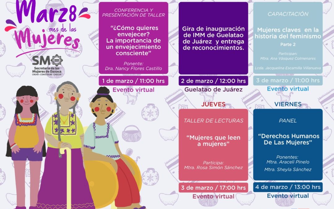 Invita SMO a participar en conmemoración del Día Internacional de la Mujer