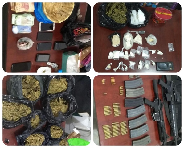 Fiscalía de Oaxaca realiza cateo en Juchitán donde asegura 50 kilos de droga y armas