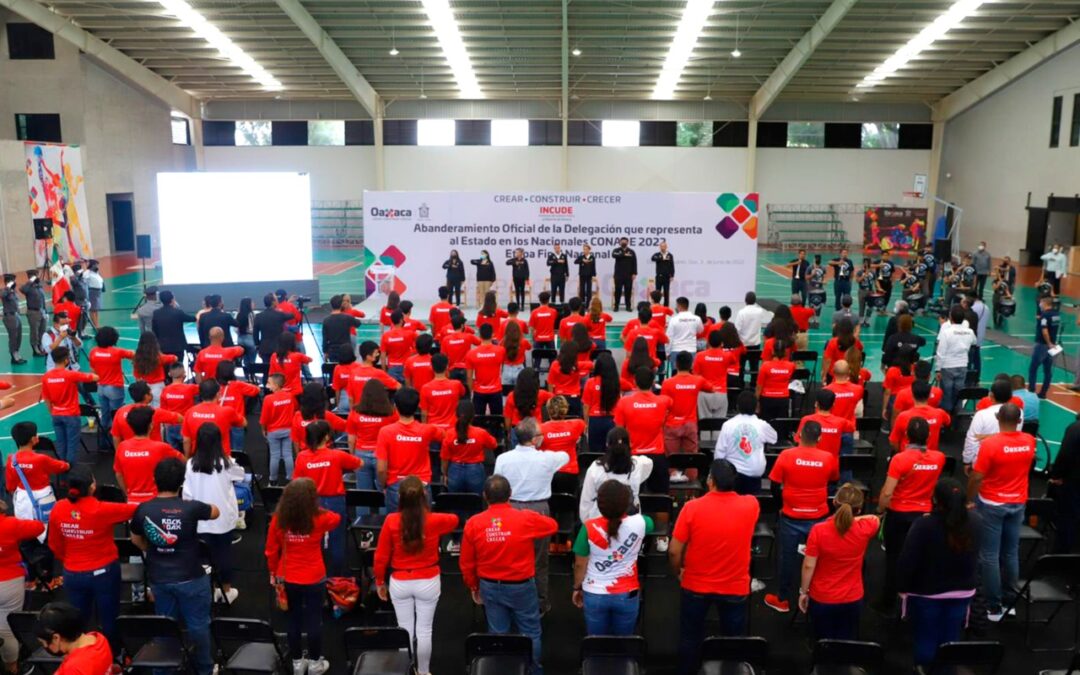 La delegación de Oaxaca que participa en los  Nacionales Conade 2022