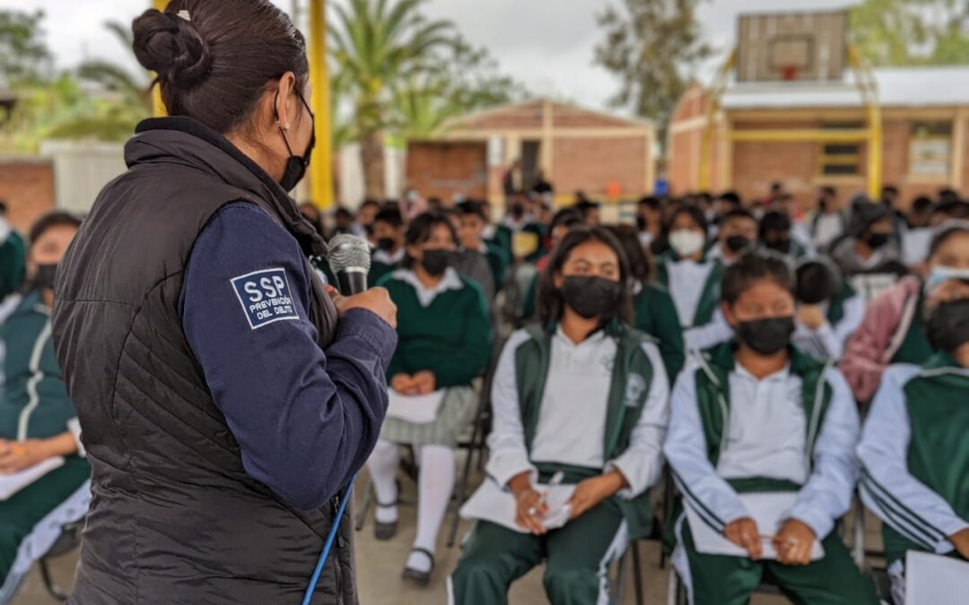 Refuerza SSPO estrategias de seguridad en escuelas del distrito de Tlacolula para la Prevención del Delito