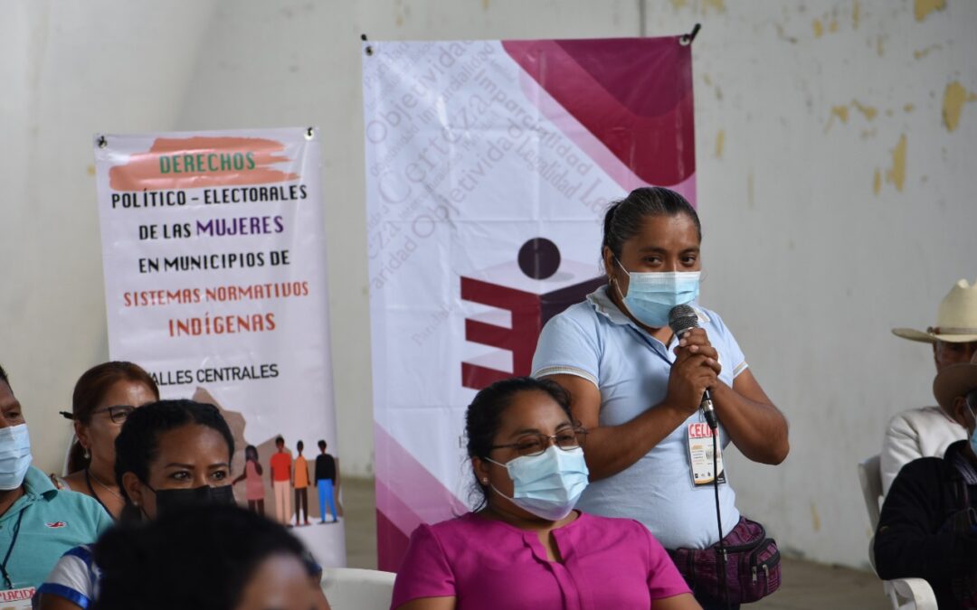 Realizan IEEPCO e Inmujeres talleres en municipios de la Costa y Sierra Sur   
