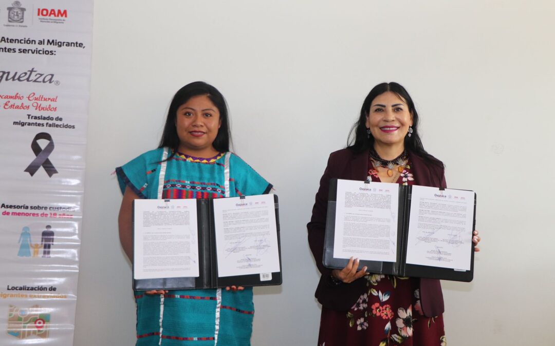 Firman IOAM y Sepia convenio a favor de la comunidad migrante indígena y afromexicana