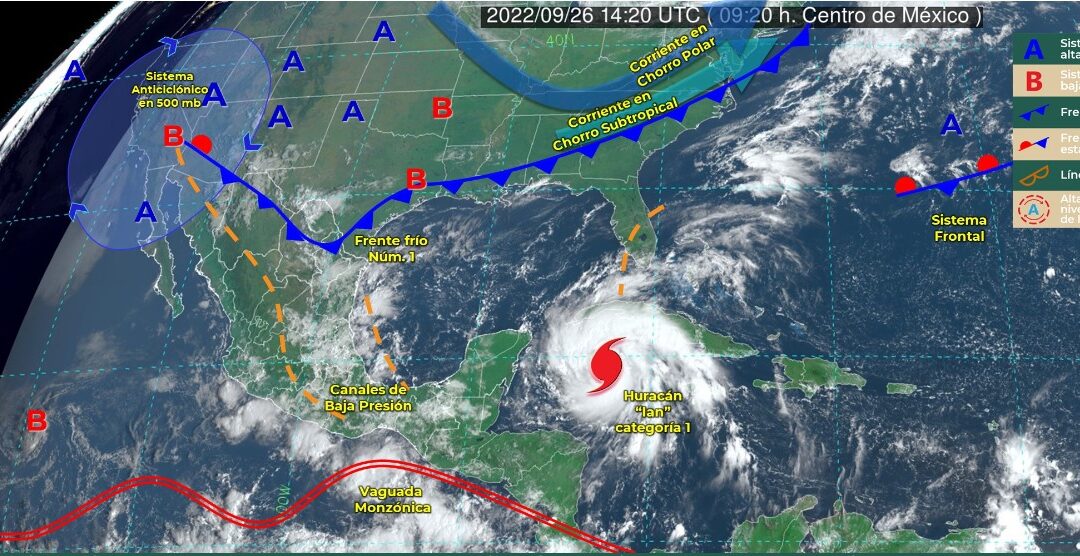 Primer frente frío tendrá influencia en Oaxaca; continúa probabilidad de lluvias ligeras a moderadas