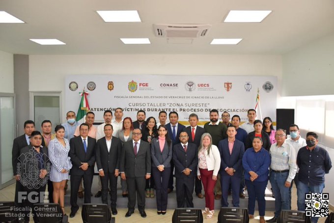 En el estado de Veracruz, participa FGEO en el Taller “Atención a víctimas de secuestro durante el proceso de negociación”