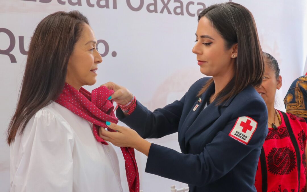 Nombran a Irma Bolaños como Presidenta Honoraria de la delegación estatal de la Cruz Roja Mexicana