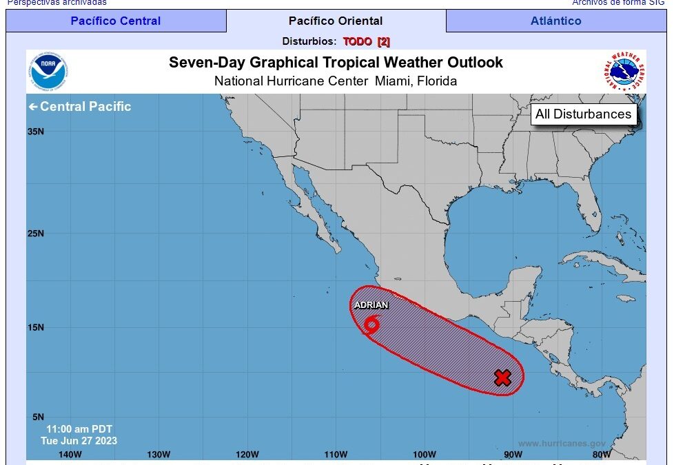 Llama Protección Civil a la población a  tomar precauciones por la Onda Tropical 8