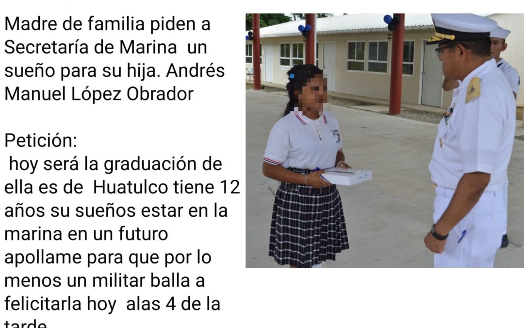 Personal naval asiste a la Escuela Primaria Emiliano Zapata, en Santa María Huatulco, Oaxaca