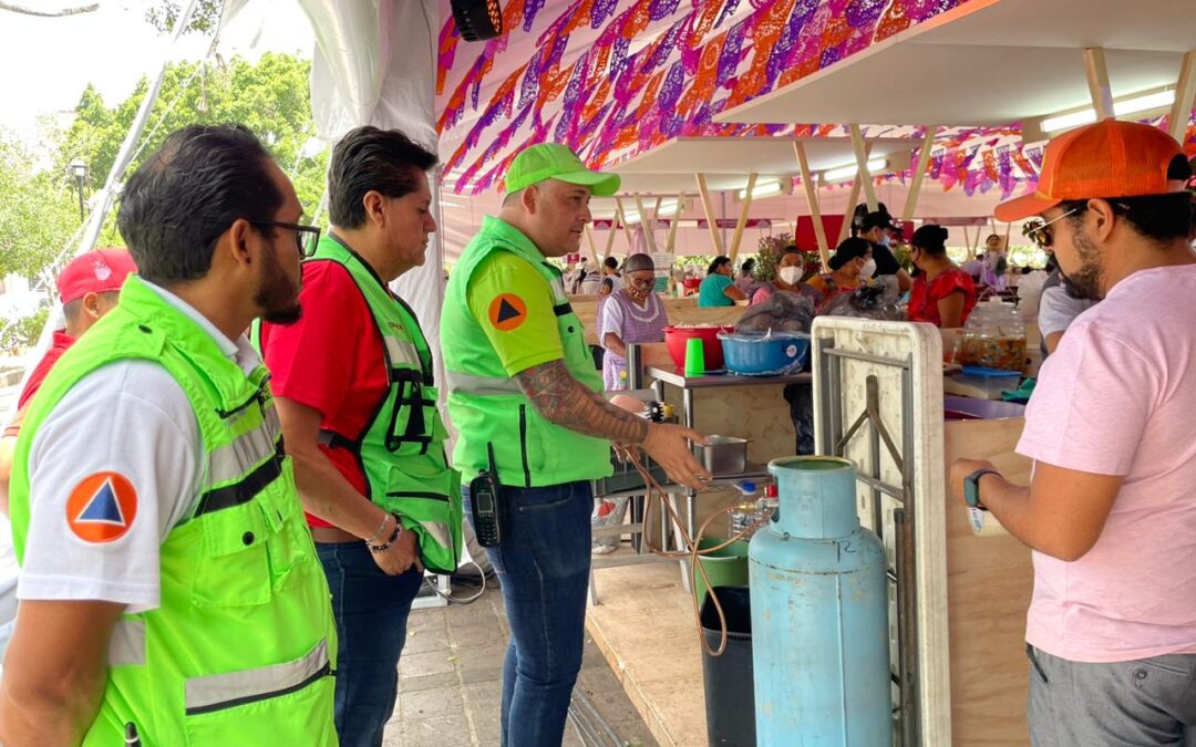 Protección Civil activa protocolo de seguridad y mantiene presencia en la Feria Internacional del Mezcal 2023